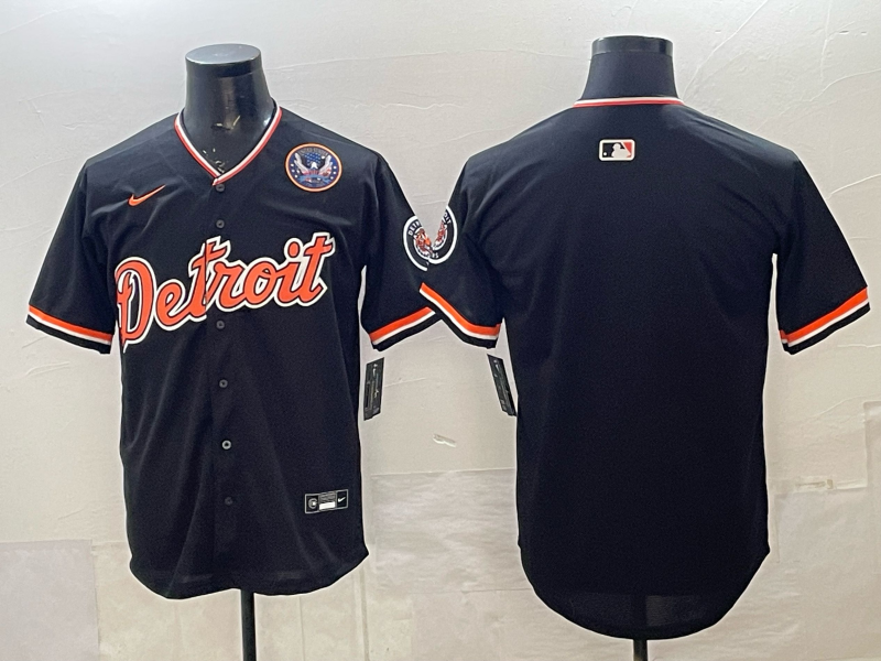 Men Detroit Tigers blank black Game Nike MLB Jersey14002
